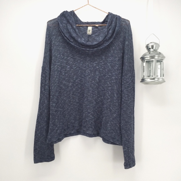 14th & Union Sweaters - + 14th & Union Cowl Neck Heathered Sweater